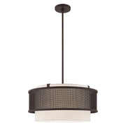 Braddock 20" Drum Pendant in Bronze