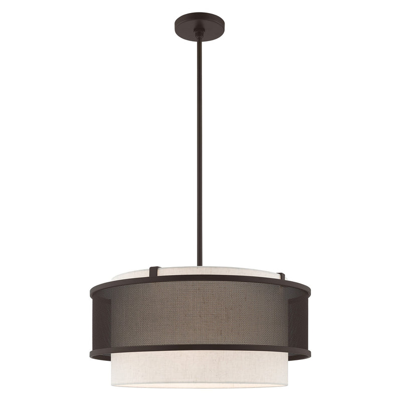 Braddock 20" Drum Pendant in Bronze