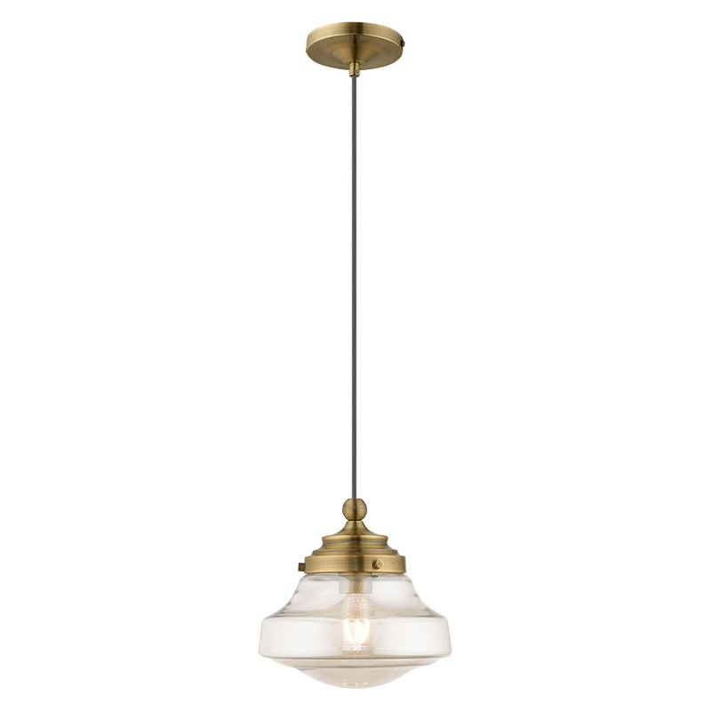 Avondale Mini Pendant in Antique Brass