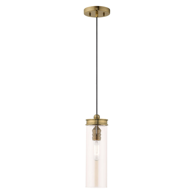 Devoe Mini Pendant in Antique Brass