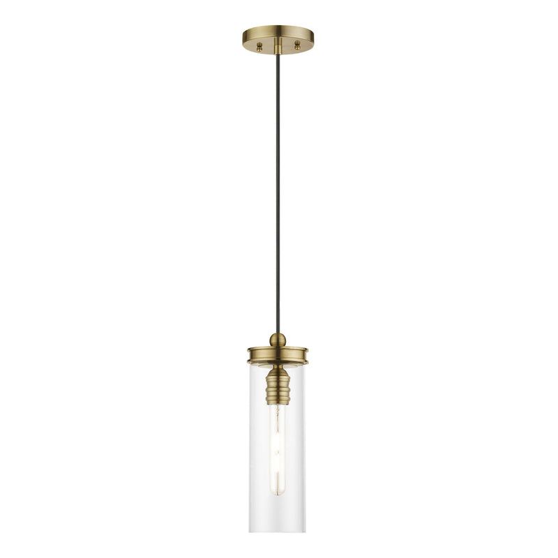 Devoe Mini Pendant in Antique Brass
