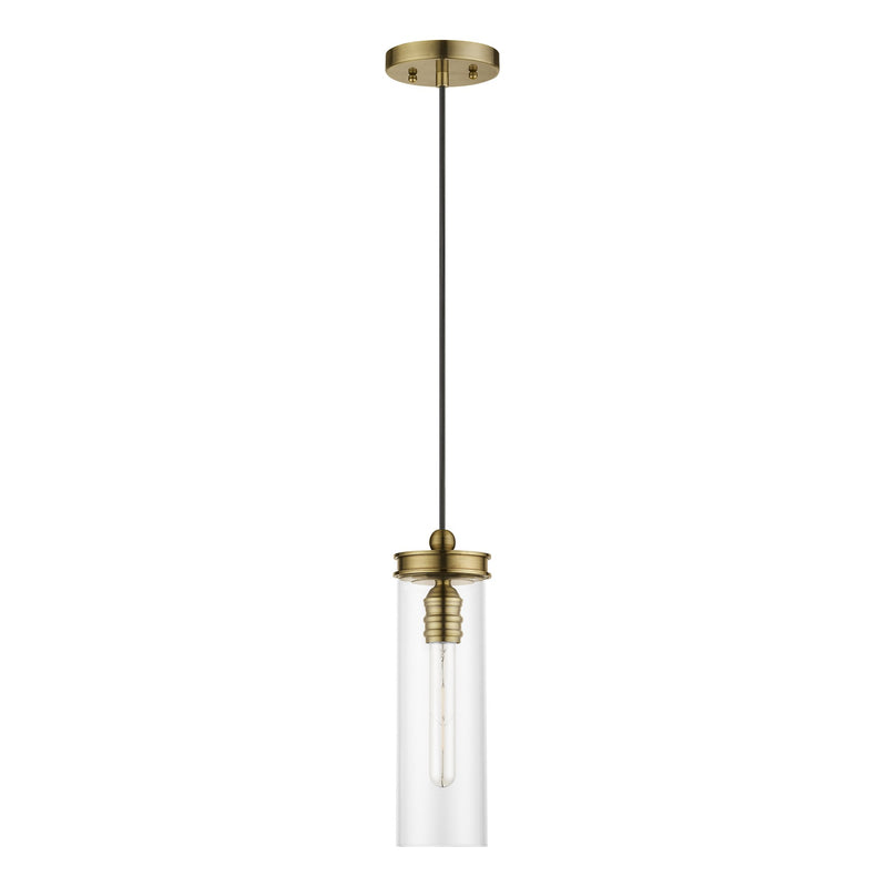 Devoe Mini Pendant in Antique Brass