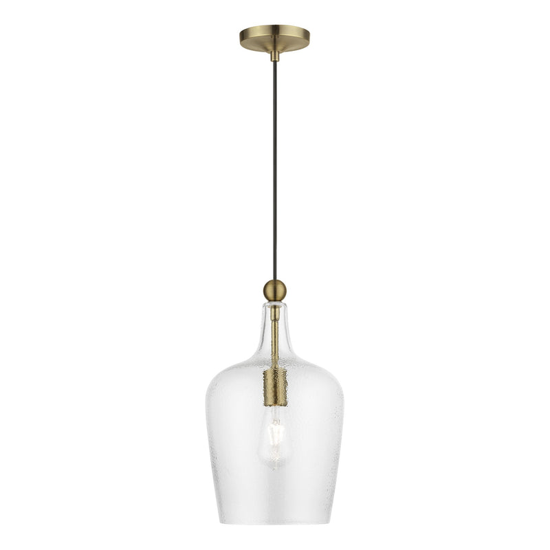 Avery Pendant in Antique Brass