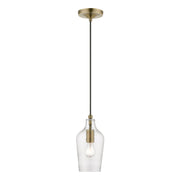 Avery Mini Pendant in Antique Brass