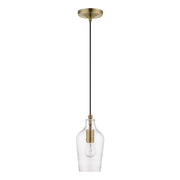Avery Mini Pendant in Antique Brass