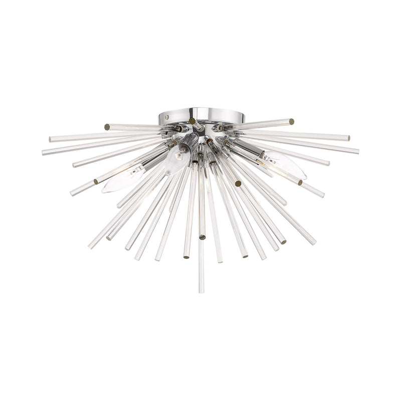 Utopia 4-Light Flush Mount in Polished Chrome