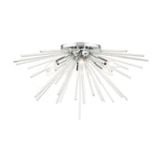 Utopia 6-Light Extra Large Flush Mount in Polished Chrome