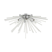 Utopia 6-Light Extra Large Flush Mount in Polished Chrome