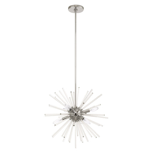 Utopia 6-Light Chandelier in Polished Chrome