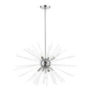 Utopia 9-Light Large Chandelier in Polished Chrome