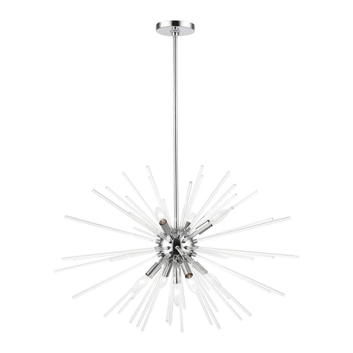 Utopia 9-Light Large Chandelier in Polished Chrome