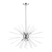 Utopia 9-Light Large Chandelier in Polished Chrome