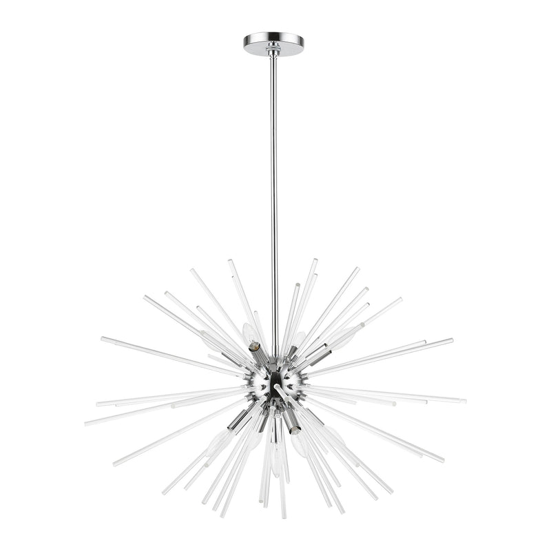 Utopia 9-Light Large Chandelier in Polished Chrome