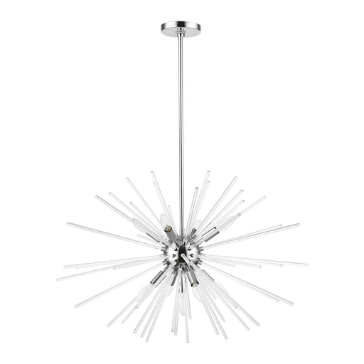 Utopia 9-Light Large Chandelier in Polished Chrome