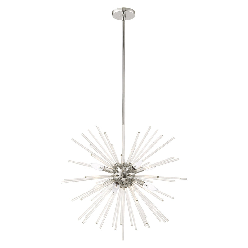 Utopia 8-Light Chandelier in Polished Chrome