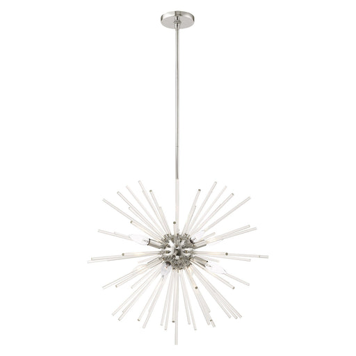 Utopia 8-Light Chandelier in Polished Chrome