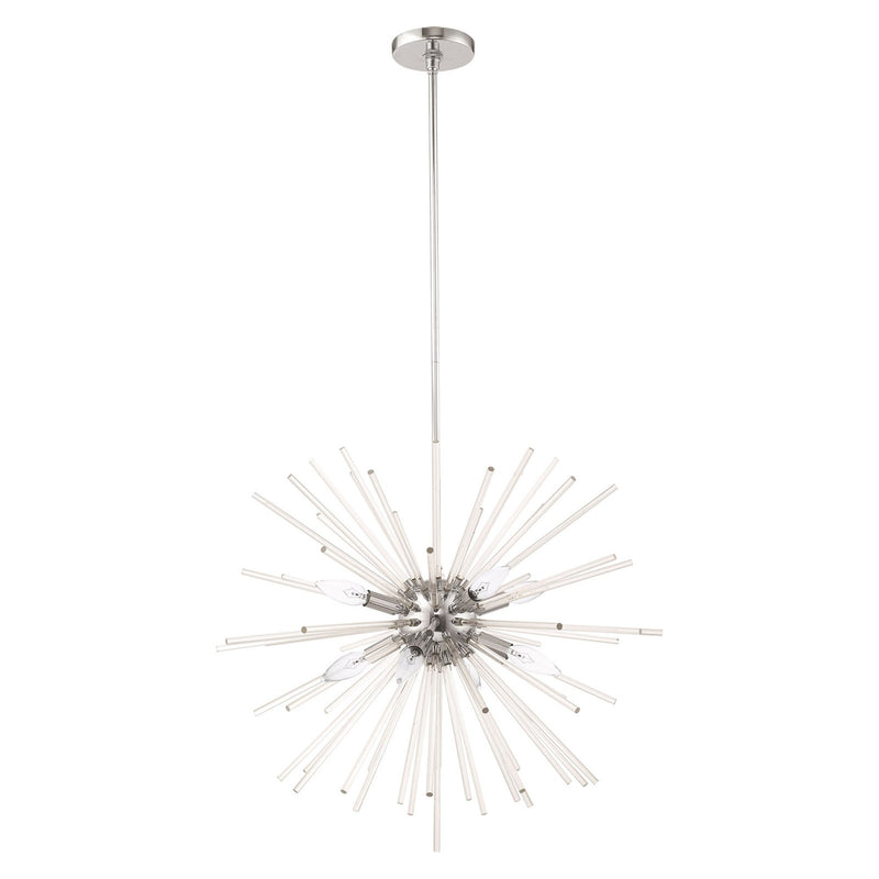 Utopia 8-Light Chandelier in Polished Chrome