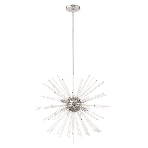 Utopia 8-Light Chandelier in Polished Chrome
