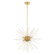 Utopia 8-Light Chandelier in Satin Brass