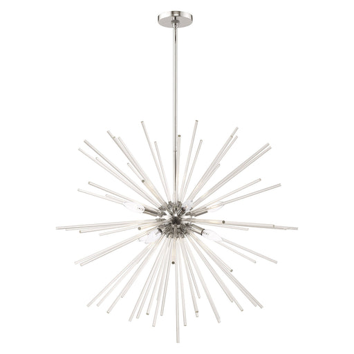 Utopia 8-Light Large Chandelier in Polished Chrome