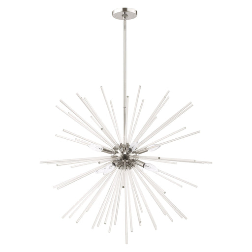 Utopia 8-Light Large Chandelier in Polished Chrome