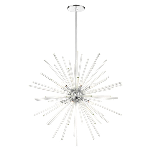 Utopia 12-Light Extra Large Foyer Chandelier in Polished Chrome