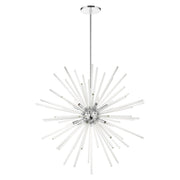 Utopia 12-Light Extra Large Foyer Chandelier in Polished Chrome