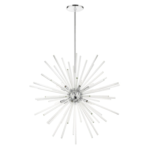 Utopia 12-Light Extra Large Foyer Chandelier in Polished Chrome