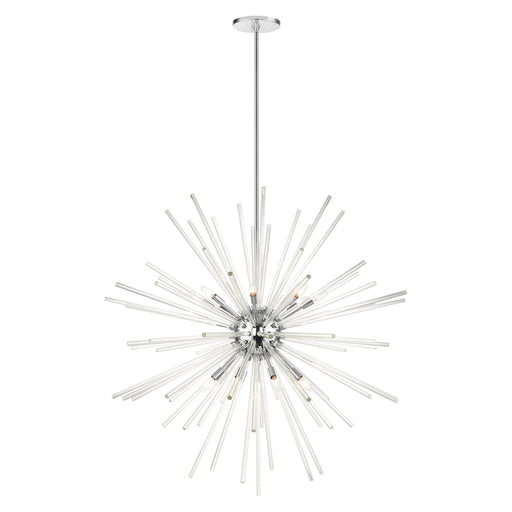 Utopia 16-Light Grande Foyer Chandelier in Polished Chrome