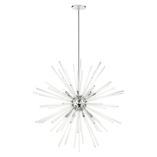 Utopia 16-Light Grande Foyer Chandelier in Polished Chrome