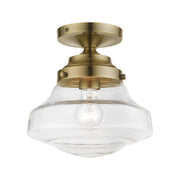 Avondale Semi-Flush Mount in Antique Brass