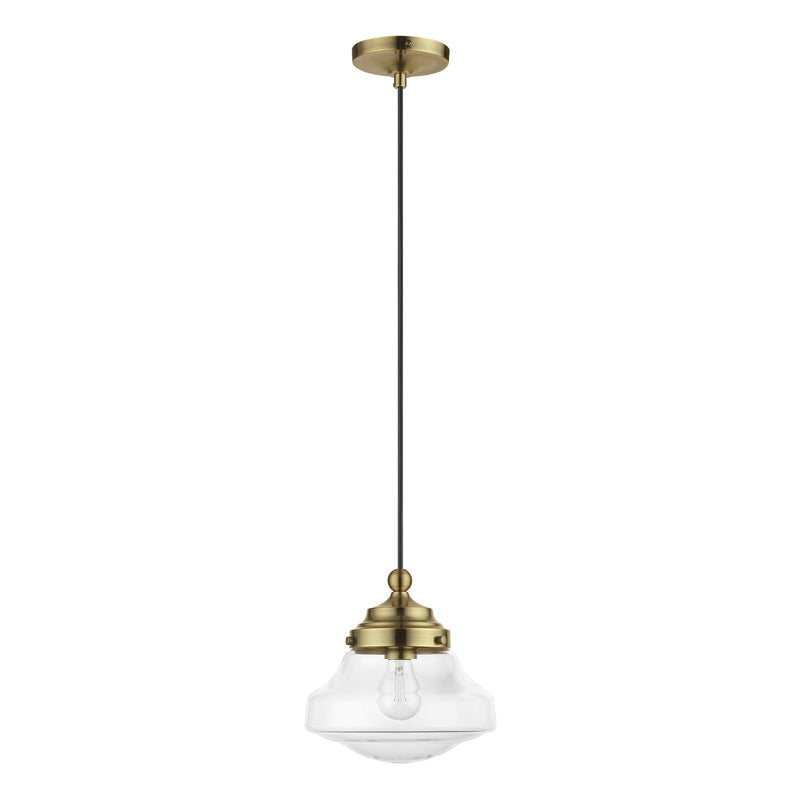 Avondale Mini Pendant in Antique Brass