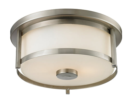 Savannah 2 Light 11" Flush Mount in Brushed Nickel