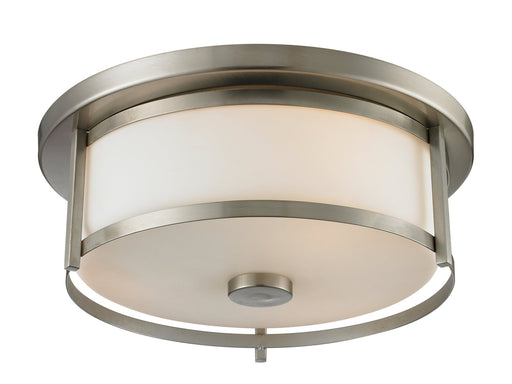 Savannah 2 Light 13.75" Flush Mount in Brushed Nickel