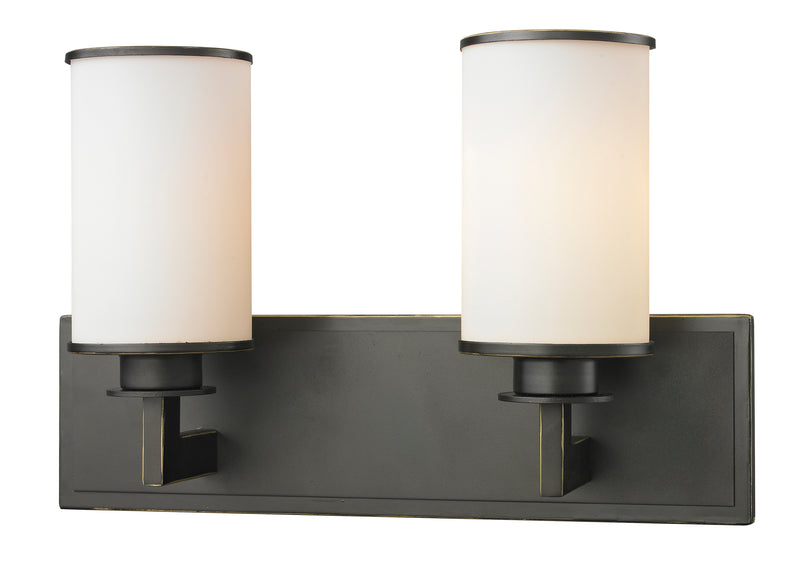 Savannah 2 Light Vanity in Olde Bronze