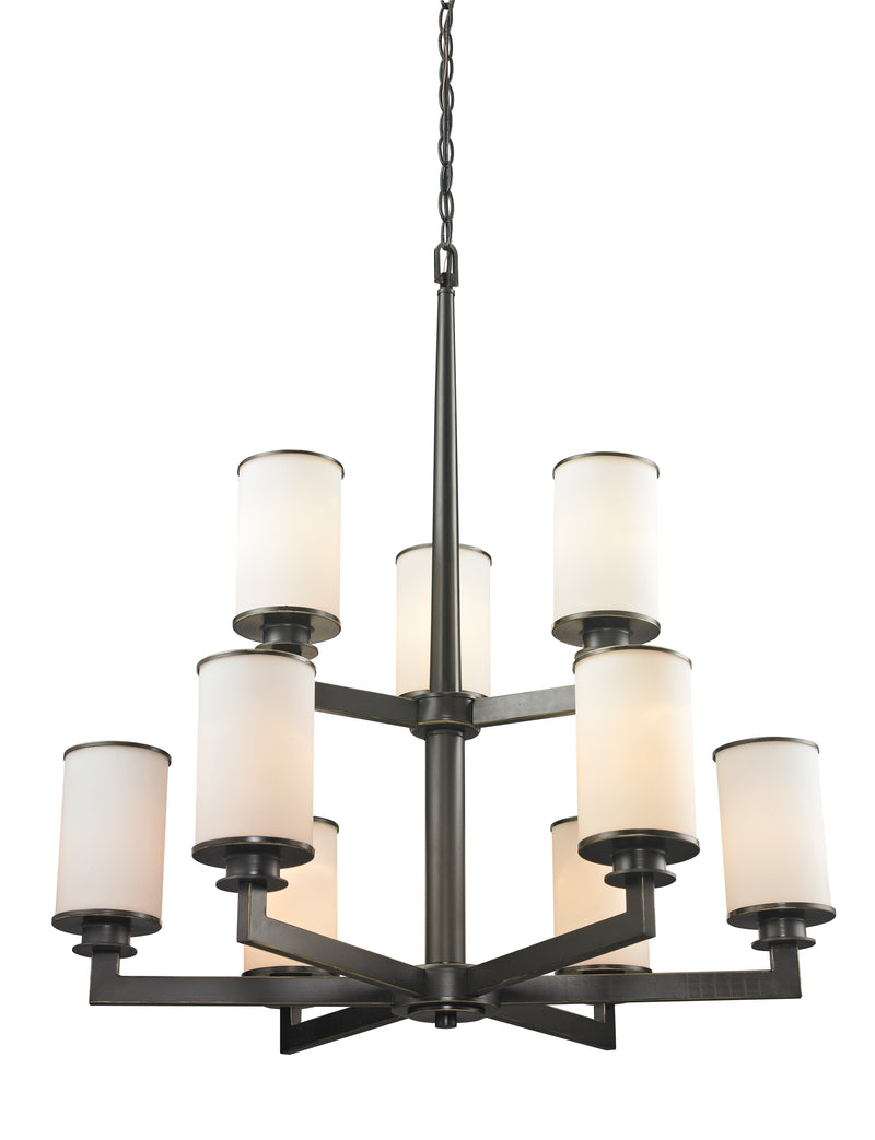 Savannah 9 Light 29" Chandelier in Olde Bronze