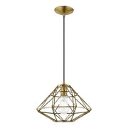 Knox 13.5" Pendant in Antique Brass