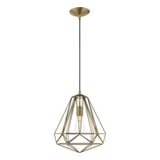 Knox 12.25" Pendant in Antique Brass