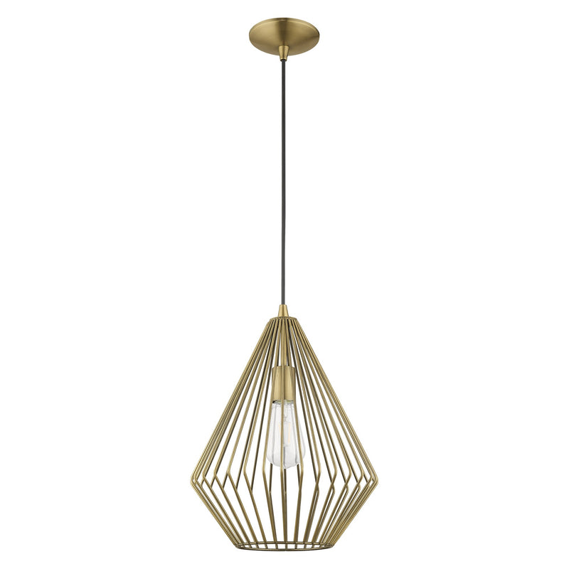 Linz Pendant in Antique Brass
