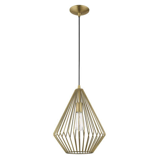 Linz Pendant in Antique Brass