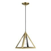 Pinnacle Pendant in Antique Brass