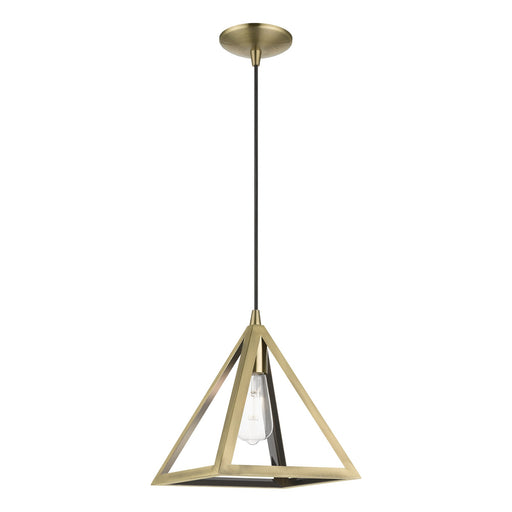 Pinnacle Pendant in Antique Brass