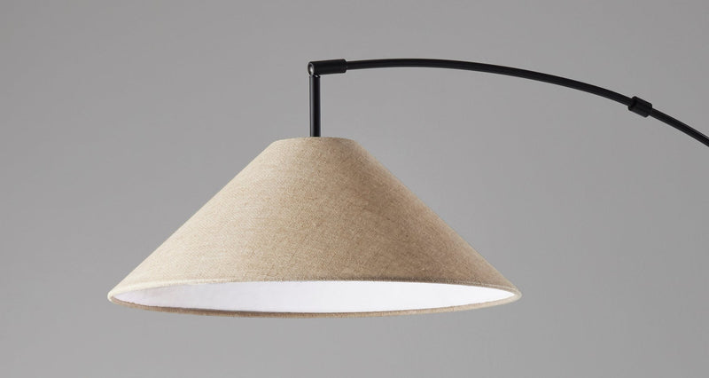 Braxton Arc Floor Lamp in Dark Bronze