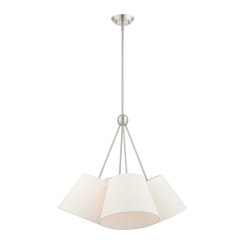 Prato 4-Light Chandelier in Brushed Nickel