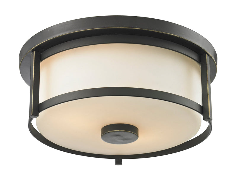 Savannah 2 Light 11" Flush Mount in Olde Bronze