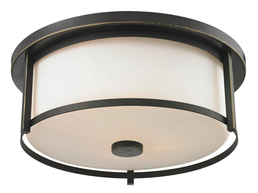 Savannah 3 Light 15.75" Flush Mount in Olde Bronze