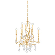 Aveline 8-Light Chandelier in Gold Leaf