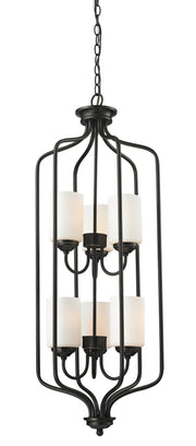 Cardinal 6 Light 15" Chandelier in Olde Bronze