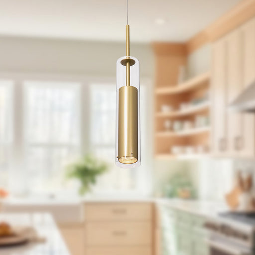 Jarvis 3" Mini Pendant in Brushed Gold
