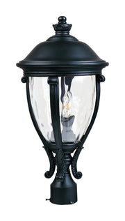 Camden VX 3 Light Outdoor Post Lantern in Black